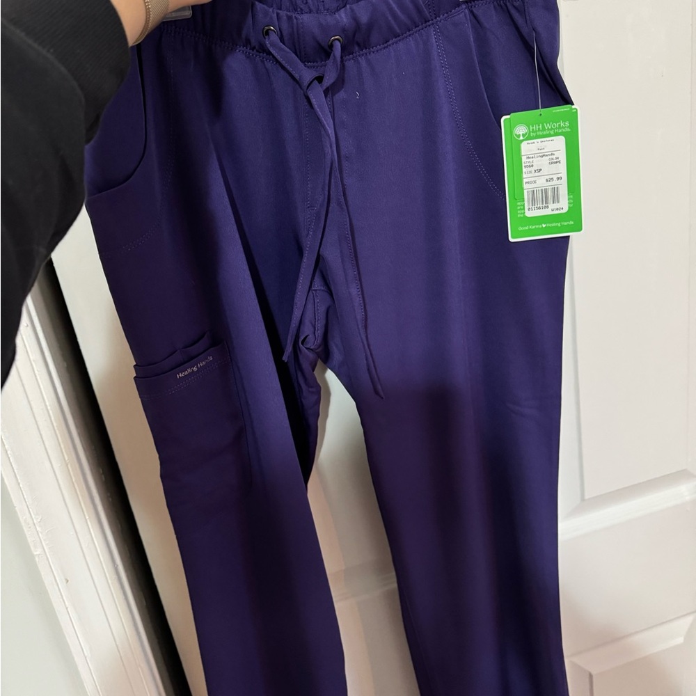 Purple/Grape Healing Hands Scrub set